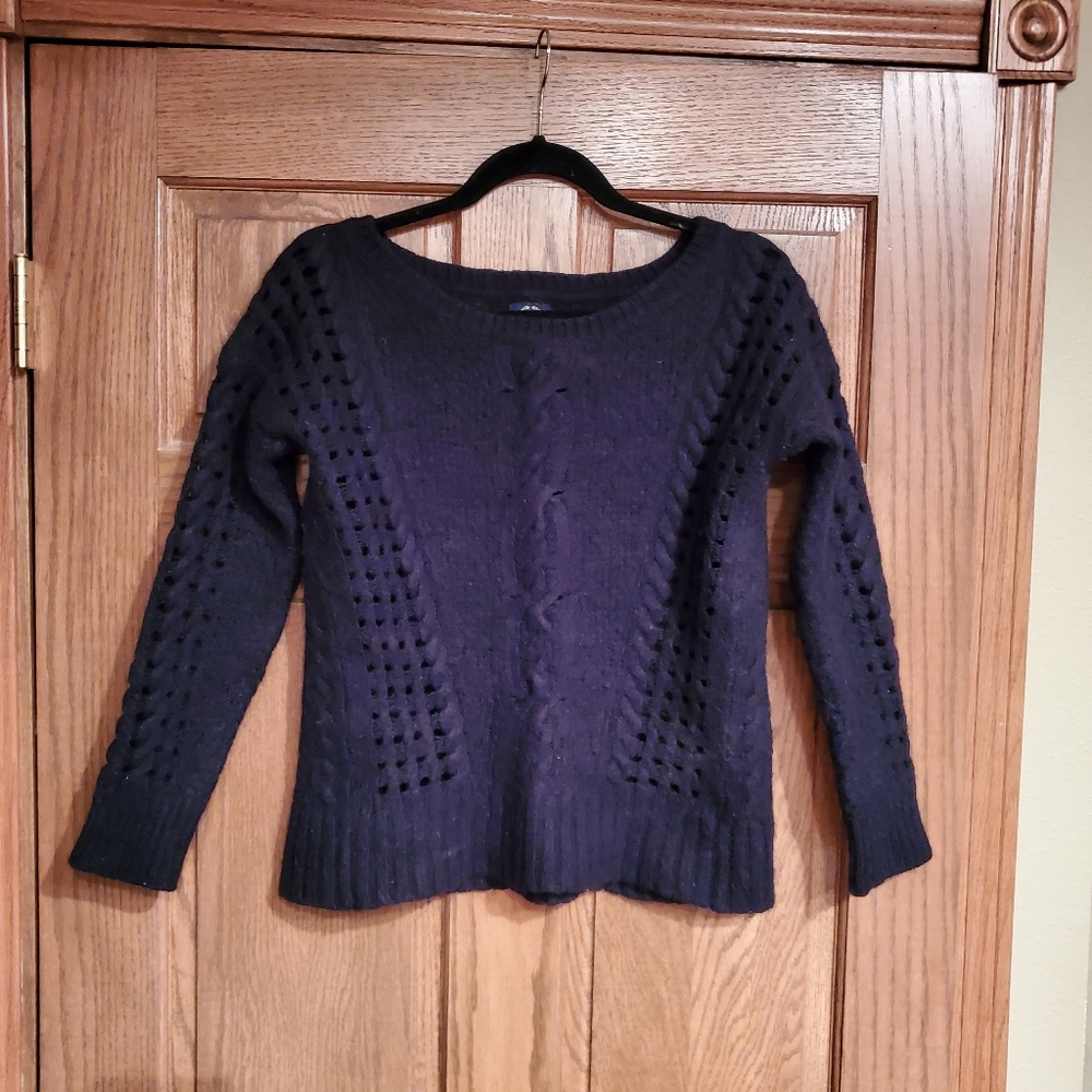 American Eagle Boatneck Black Sweater